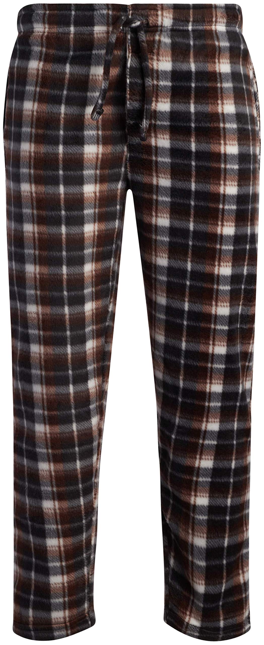 Ten West Apparel Men’s Pajama Bottoms – 3 Pack Flannel Fleece Sleep and Lounge Pants (M-XXL)