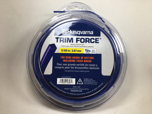 Husqvarna Genuine 529337511 Trim Force Square Trimmer Line 115ft Spool .105"