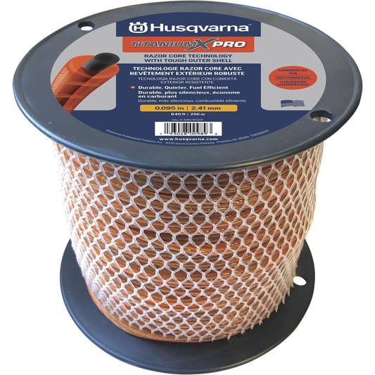 Husqvarna Titanium XPro Trimmer Line — 0.095in.Dia. x 840ft.L, 3-Lb. Spool
