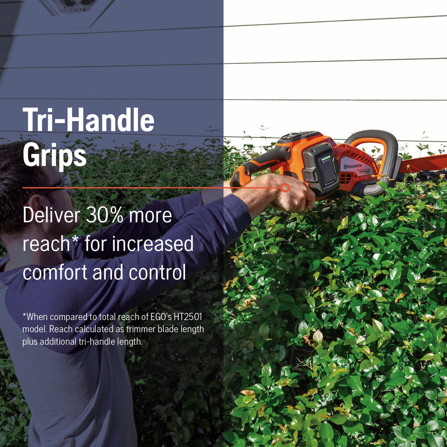 Husqvarna MAX Hedge Master 320iHD60 24 inch 40V Battery Powered Cordless Hedge Trimmer, Battery and Charger Not Included