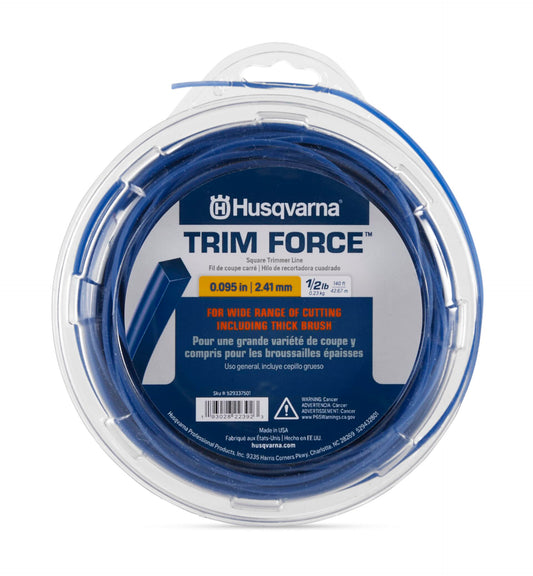 Husqvarna 529337501, TrimForceβ’ Square Trimmer Line, 0.095-Inch, .5lb