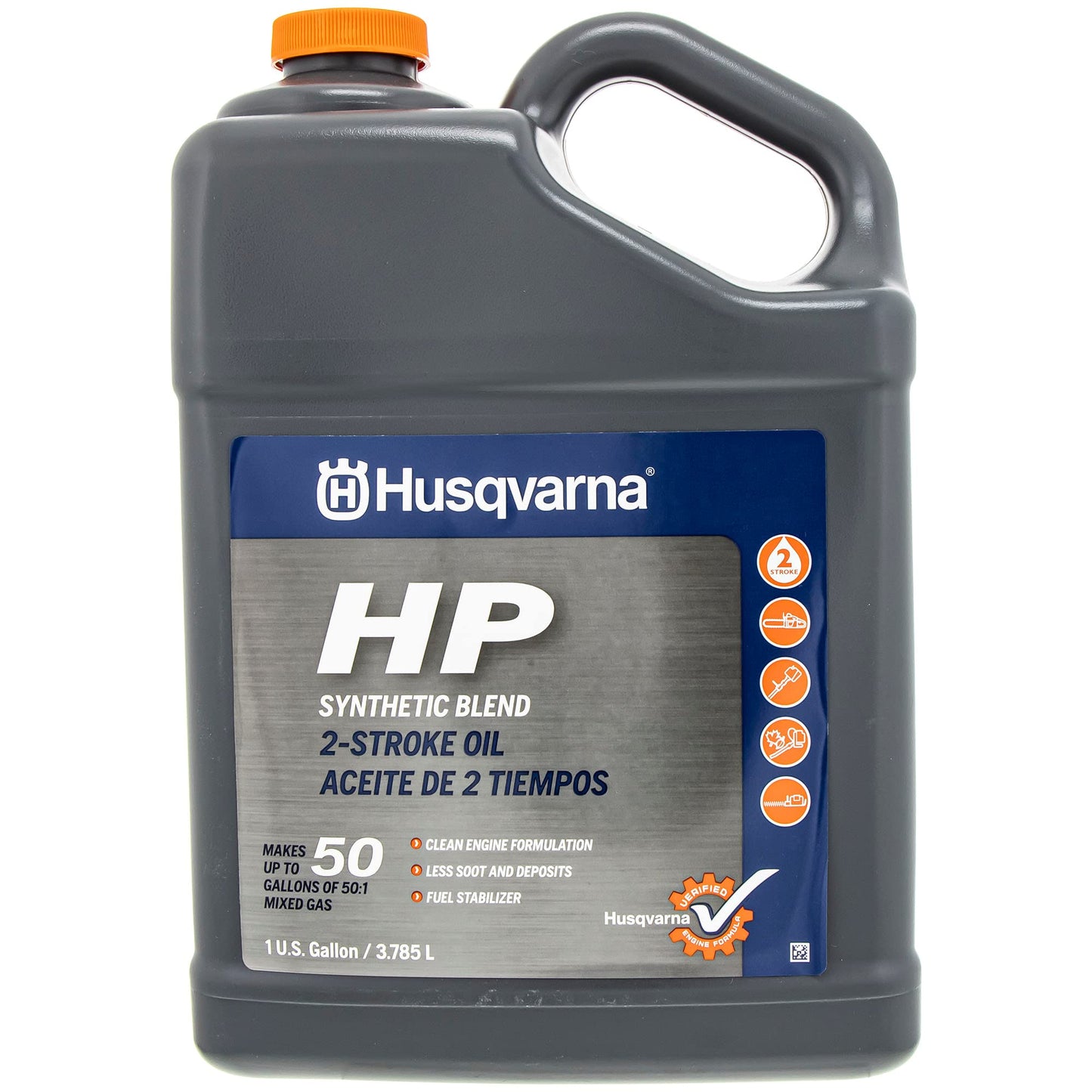 Set Of 2 Husqvarna OEM HP 2 Stroke Engine Oil 1 Gallon Bottle 593152605 …