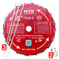 MTR Saw Chain Tooth Brush Cutter Blades Circular Blade Weed Eater Cutter Trimmer 10,000RPM Steel Grass Brush Cutter Blade Forest Trees Wood Metal Multi Use Blades & Bundle Kits (9")