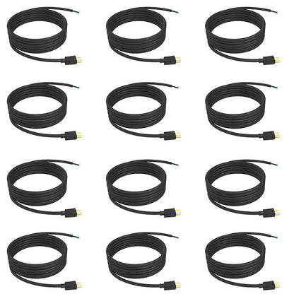 STANLEY 31939 Grounded 3-Wire Replacement Cord, Black, 12 Pack