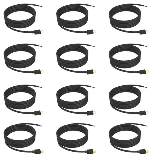 STANLEY 31939 Grounded 3-Wire Replacement Cord, Black, 12 Pack