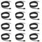 STANLEY 31939 Grounded 3-Wire Replacement Cord, Black, 12 Pack