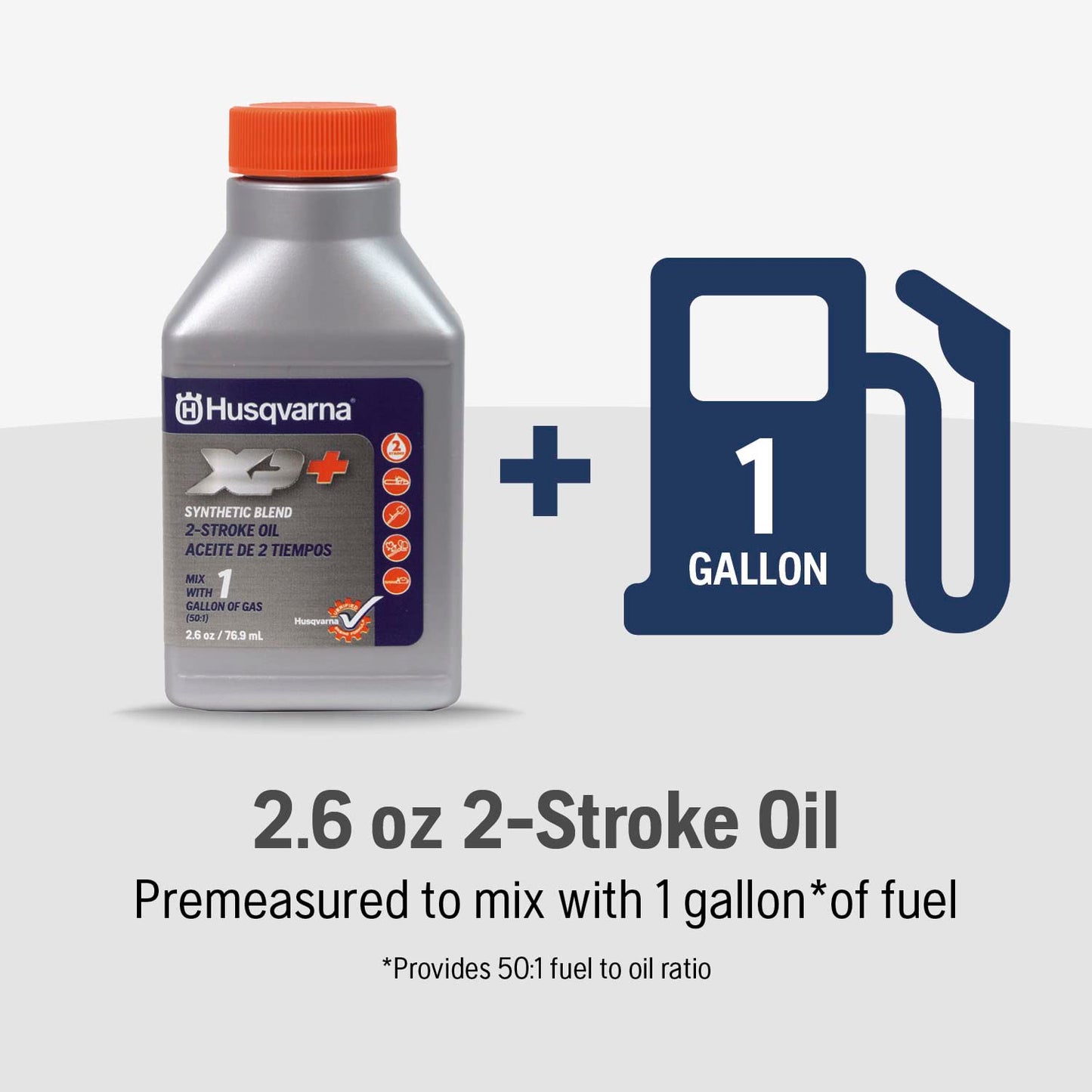 Husqvarna XP+ 2 Stroke Oil 2.6 oz. Bottle 6-Pack
