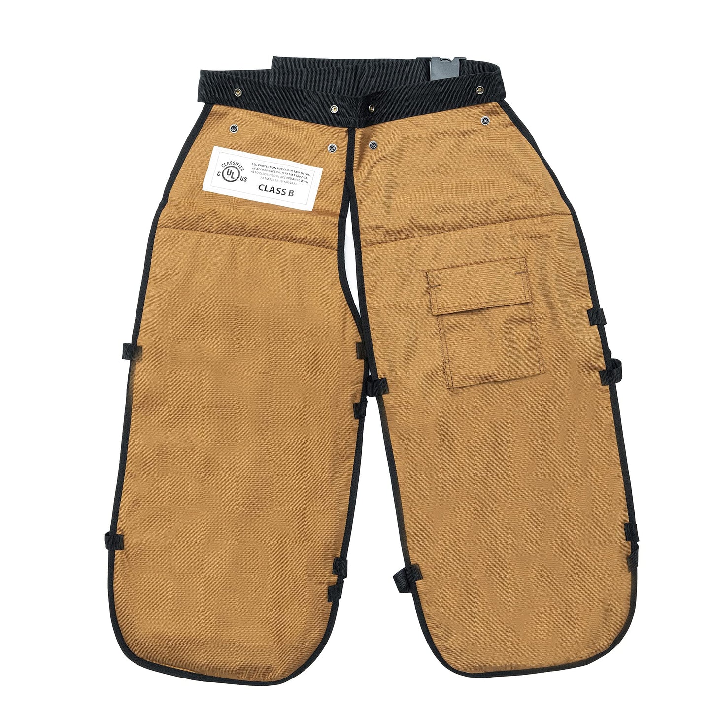 FORESTER Chainsaw Chaps for Men - Adjustable Belt - Chain Saw Chaps for Men, Apron Style W/Pocket, Chainsaw Safety Equipment