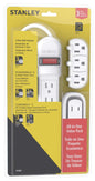 Stanley 31302 PowerMax Value Pack Outlet Power Strips, White, 3-Pack