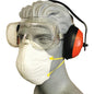 The Face Protector Super Value 3PC Construction Safety Glasses Head Covering Mechanic Safety Set