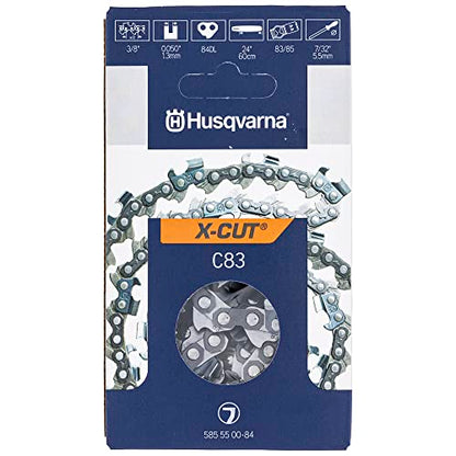 Husqvarna 585550084 X-Cut C83 24" Chainsaw Chain 3/8" Pitch .050 Gauge 84 DL