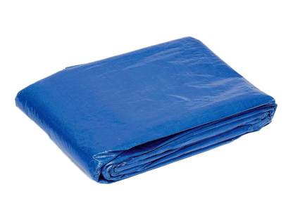 The Ultimate Polytarp 5'X 7'  MTR 5 Mil Multi-Use Waterproof Outdoor Blue Tarp Durable 5 Mil Blue Tarpaulin 36" Rot & Rustproof Grommets Sun & Fade Resistant Camping Boating Backyard Extra Strength Weave