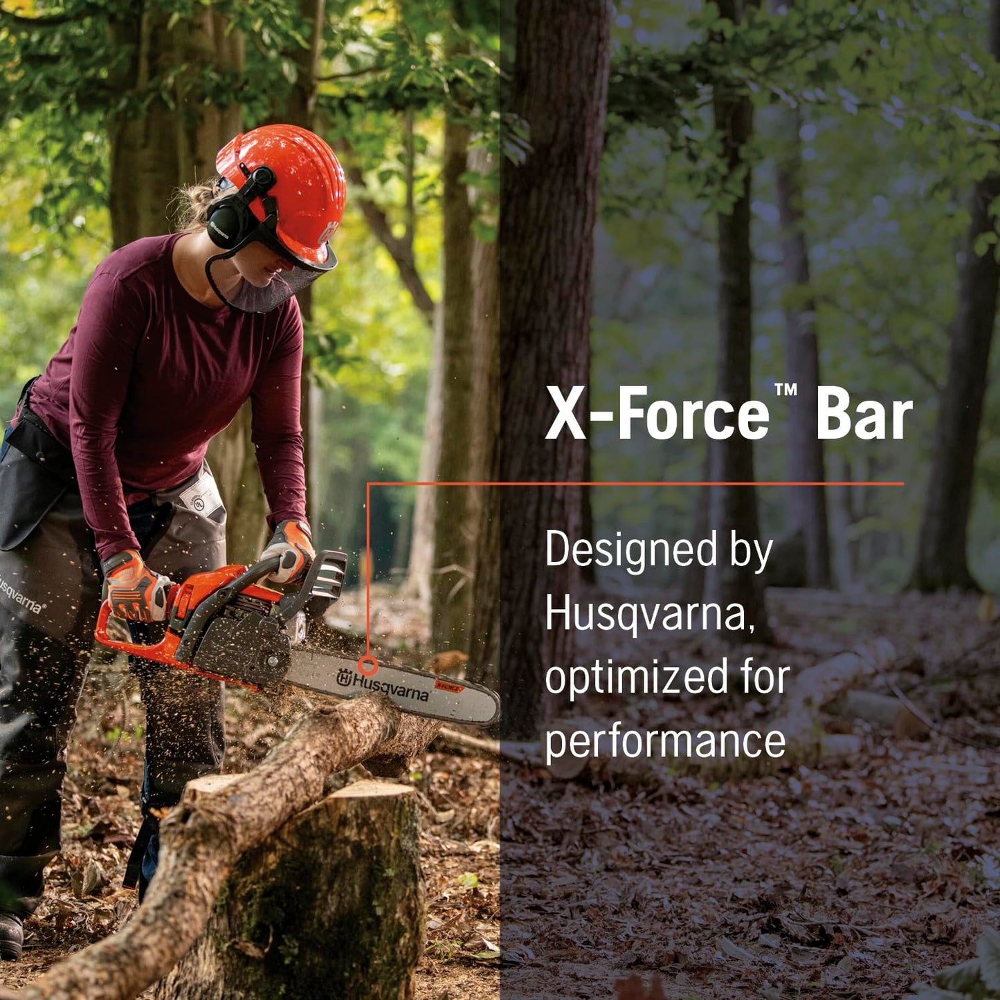 Husqvarna 596199766 X-Force 16 Inch Chainsaw Bar, .325" Pitch .050" Gauge, 66 Drive Links, Chainsaw Accessories for 435(e), 440(e), 445(e), 450(e), 543XP, 545(MII), 550XP(MII) and 450 Rancher, Silver