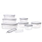 MTR Set of 3 Value Pack FOOD Storage Containers BPA Free Kitchen Storage Dishwasher Safe Microwave Safe Freezer Safe Airtight Silicone Containers Leakproof & Reusable