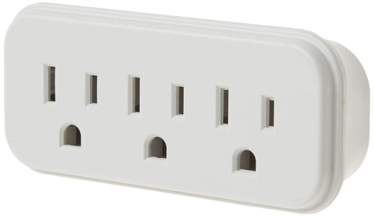 Stanley 30366 3 Way Wall Adapter, White