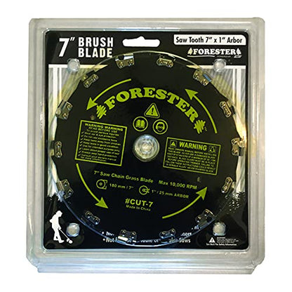FORESTER Brush Cutter Blades - Trimmer Chainsaw Tooth Saw Blade - for Trimming Trees, Can Replace String Trimmer, Underbrush, and More