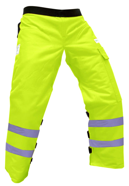 FORESTER Chainsaw Chaps for Men - Adjustable Belt - Chain Saw Chaps for Men, Apron Style W/Pocket, Chainsaw Safety Equipment