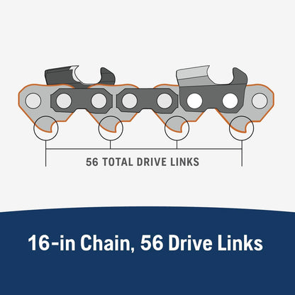 Husqvarna 585422156 S93G 16" Chain 3/8 Mini .050 56DL 5 Pack