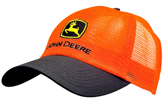 John Deere Men's Hi Vis Mesh Trucker Hat