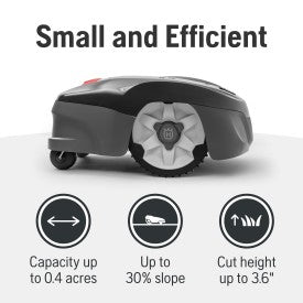 Husqvarna Automower 115H 4G Robotic Lawn Mower, 2- to 3.6-Inch Cut Height, with GPS Assisted Navigation (up to 0.4 Acre)