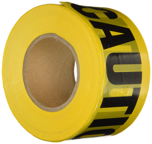 Comfitwear PT-100 Caution Barricade Tape, Yellow