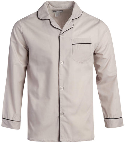 Ten West Apparel Men’s Pajamas Set - Long Sleeve Button Down Sleep Shirt and Pajama Bottoms Sleepwear Set