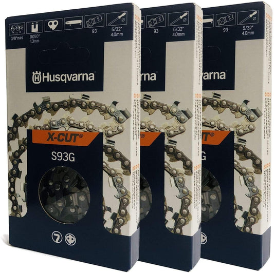 Husqvarna 585422152 S93G 14" Chain 3/8 Mini .050 52DL 3 Pack