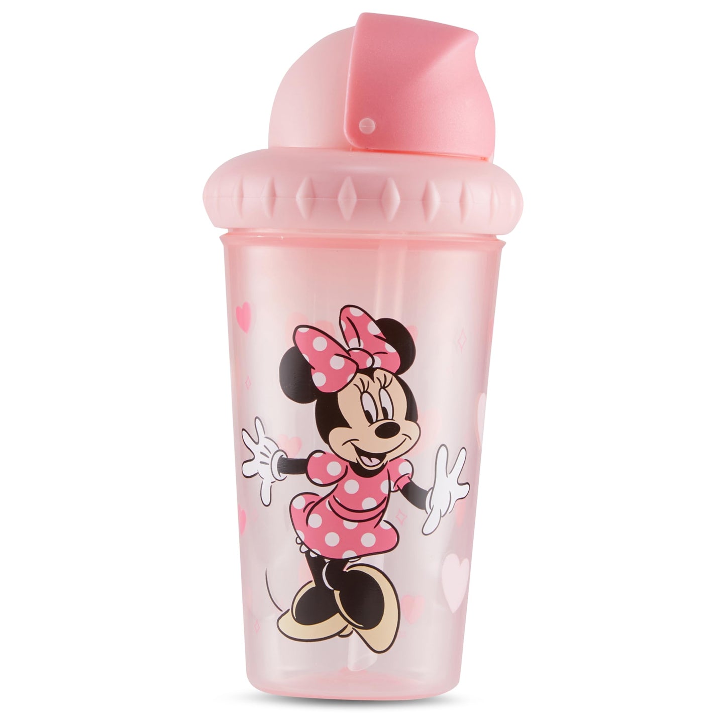 Disney Toddler Sippy Cups for Boys and Girls | 10 Ounce Sippy Cup Pack of Two with Straw and Lid | Durable Leak Proof Travel Water Bottle for Toddlers