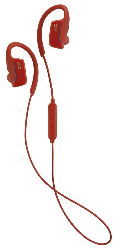 JVC HAEC30BTR AE Wireless Bluetooth Headset - Red