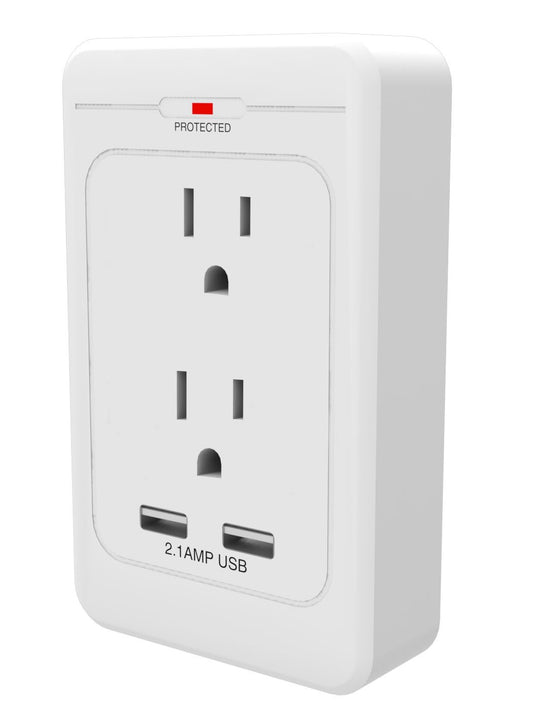 STANLEY 33205 SurgePro AC and USB Wall Tap