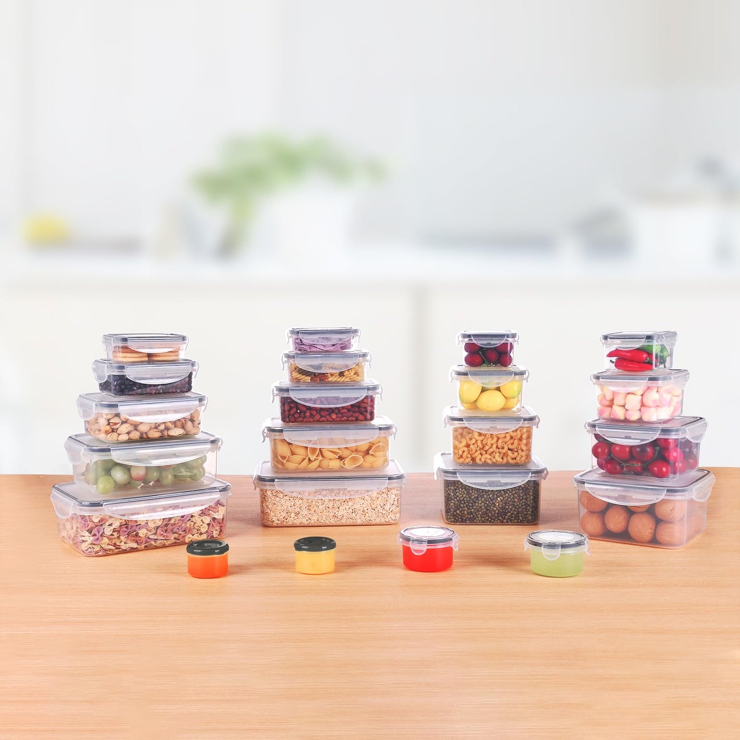 MTR Set of 3 Value Pack FOOD Storage Containers BPA Free Kitchen Storage Dishwasher Safe Microwave Safe Freezer Safe Airtight Silicone Containers Leakproof & Reusable