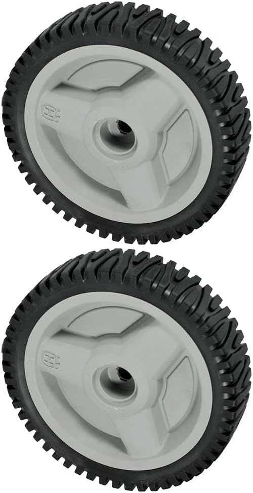 2 Pack Genuine Husqvarna 532401274 8" x 1.75" Wheel Replaces 401274 401274X460 Gray OEM