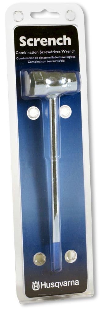 Husqvarna Chainsaw Scrench, 1.5" L x 3.2" W x 11.5" H Multipurpose Chainsaw Tool, 2-in-1 Screwdriver and Wrench for Removing, Tightening and Loosening Chainsaw Parts