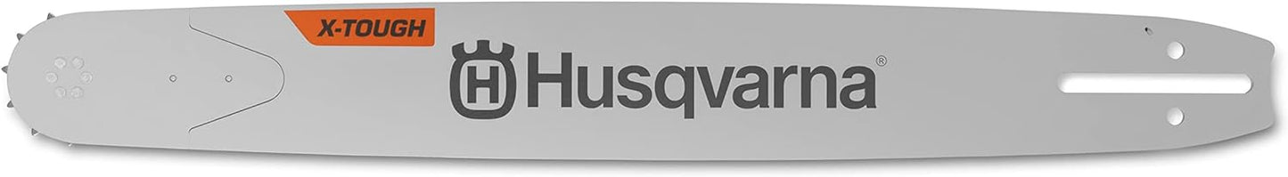 Husqvarna X-Tough (HT-388) 20 in 3/8" Pitch .058 ga. Chainsaw Bar,Grey