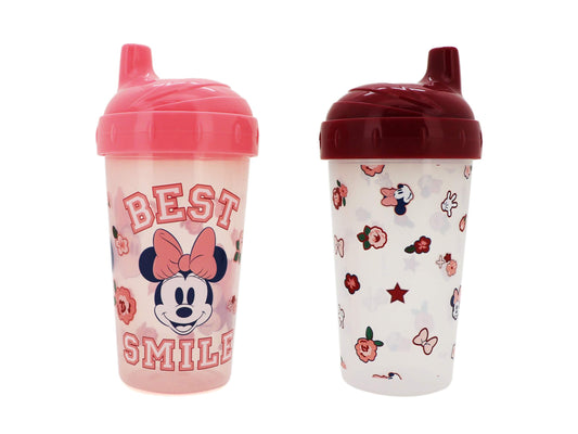 Cudlie Disney Baby Girl 2 Pack 10 Oz Hard Spout Sippy Cup for Toddler