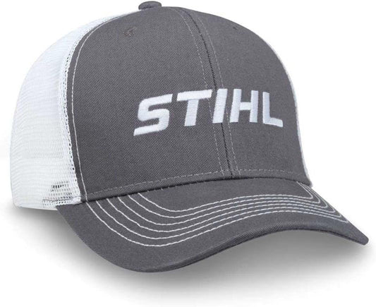 Stihl Grey and White Mesh Back Cap