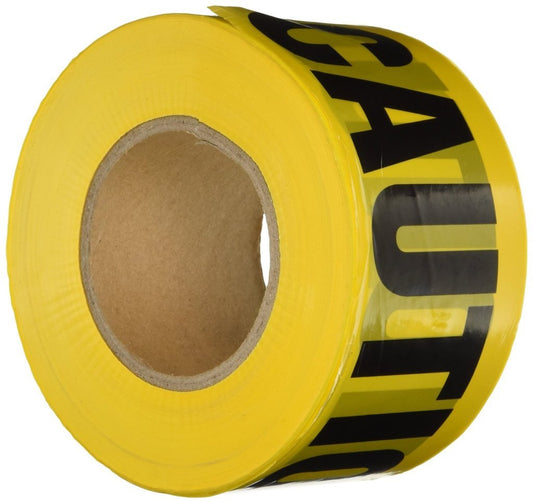 Comfitwear PT-100 Caution Barricade Tape, Yellow (2-Pack)