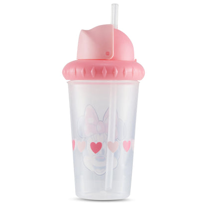 Disney Toddler Sippy Cups for Boys and Girls | 10 Ounce Sippy Cup Pack of Two with Straw and Lid | Durable Leak Proof Travel Water Bottle for Toddlers