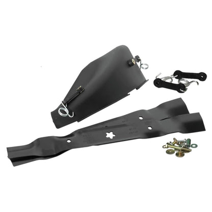 Husqvarna 46-Inch Mulch Kit for Lawn Tractor or Zero-Turn Mower, Mulch Plate Attachment with Two Lawn Mower Blades and Mounting Hardware, Black