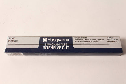 Husqvarna Pack of 12 Genuine 597356302 3/16" 4.8MM Round Chainsaw Files