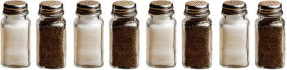 Circleware Yorkshire Salt and Pepper Shakers, 2-Piece Set, Home and Kitchen Utensils, 2.85 oz, Plain (4 Pack)