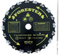 Forester Chainsaw Tooth 9" Brush Blade with 3/16" Round File 2 Piece Bundle. (Improved-New-(Blade and 1 File))