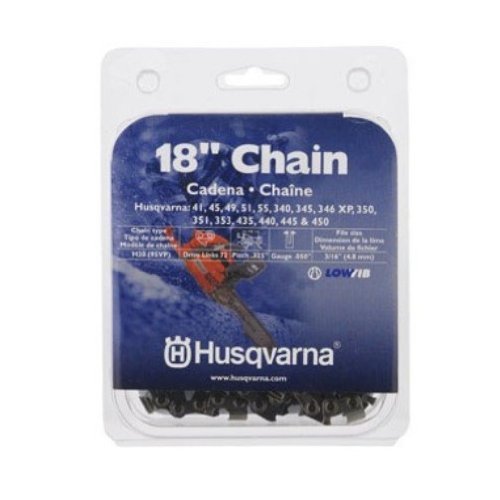 Pack of 3, Husqvarna 18", Replacement Chain Narrow Kerf, H30-72 Pixel Chain Loop .325" .050"
