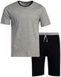 Ten West Apparel Men’s Pajamas – Short Sleeve Tee and Lounge Shorts Sleepwear Set (M-XL)