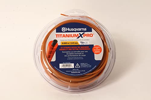 Husqvarna 529337601 Titanium XPro Round Trimmer Line 140' 1/2lb Spool .095"