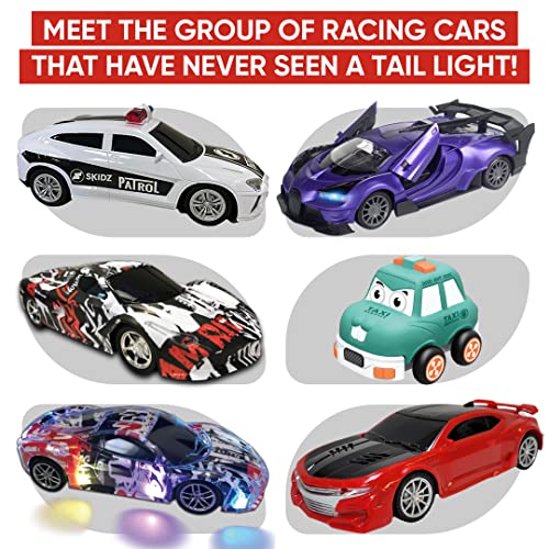 Skidz RC Kids Remote Control Police Car for Kids, RC Patrol Toy Car with Lights and Sirens for Boys; High Speed Remote Control cop car Racer, Police Car Toy Gift for Toddlers 3+ (Blue)