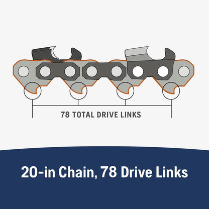 Husqvarna 581643678 SP33G 20" Chainsaw Chain .325 .050 3 Pack