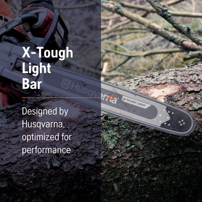 Husqvarna X-Tough Light 24 inch Chainsaw Bar, 3/8" pitch, 050" gauge and 84 drive links