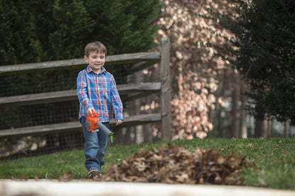 Husqvarna 125B Toy Leaf Blower, Light-Up Engine Makes Noise and Blows Out Real Air, Toddler Toys for Ages 3 and Up, Plastic, Orange/Gray, 589746402
