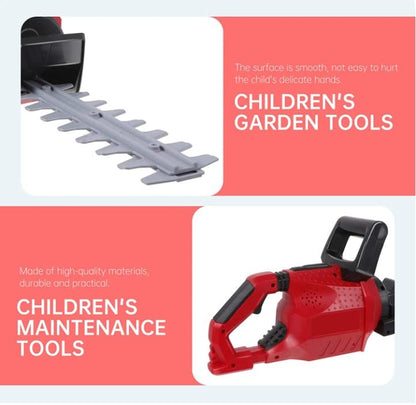 Misco Toys Pretend Play Kids Hedge Trimmer Toy Tool Garden Set, Kids Construction Gardening Toy,Real Sound and Movement, Perfect for Toddlers and Babies, Realistic Effect and Great Gift!